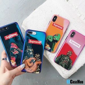 Blue-ray Sup BAPE AAPE Camo Mirror iPhone Case